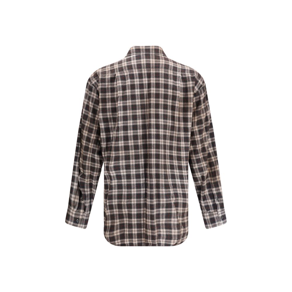 Dsquared² Brown Cotton Pattern Men's Shirt