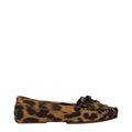 Paris Texas Brown Leather Slip-On Women's Loafers