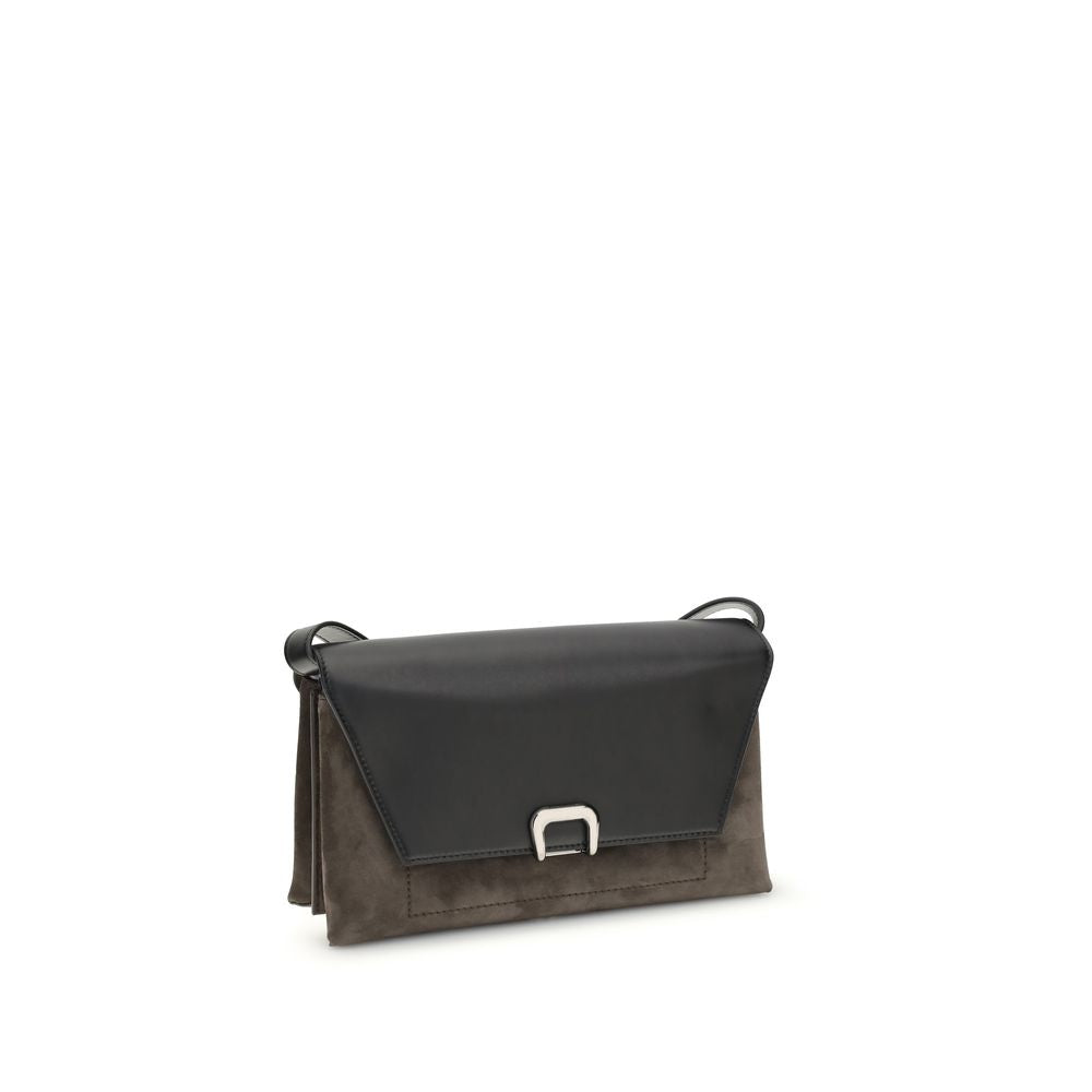 Brunello Cucinelli Black Leather Shoulder Women's Bag