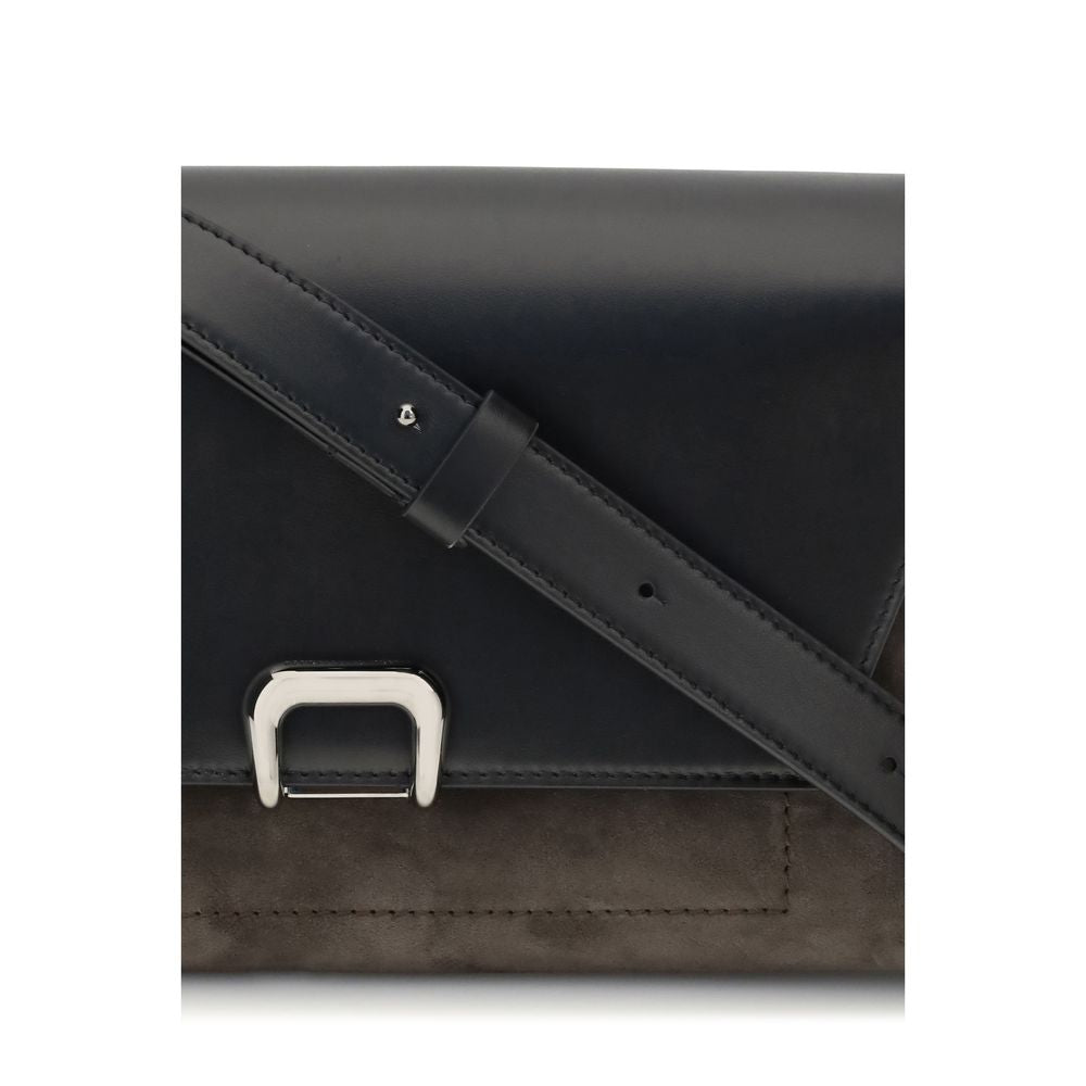Brunello Cucinelli Black Leather Shoulder Women's Bag
