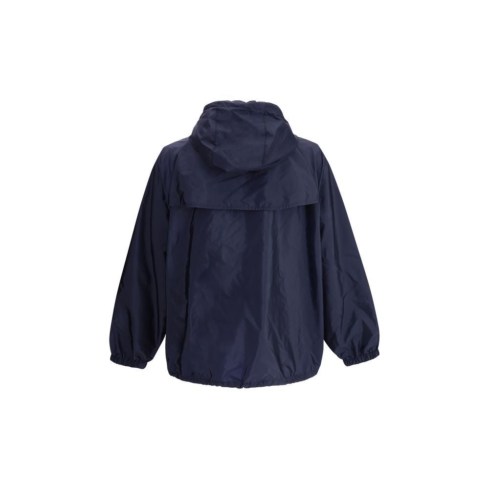 Prada Blue Recycled Polyamide Shell Men's Jacket