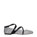 Jimmy Choo Gray Plastic Ballet Women's Flats