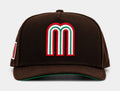 Exclusive Shoe Palace Exclusive Mexico Curve 950AF Snapback Mens Hat (Dark Brown) — OS — Front View