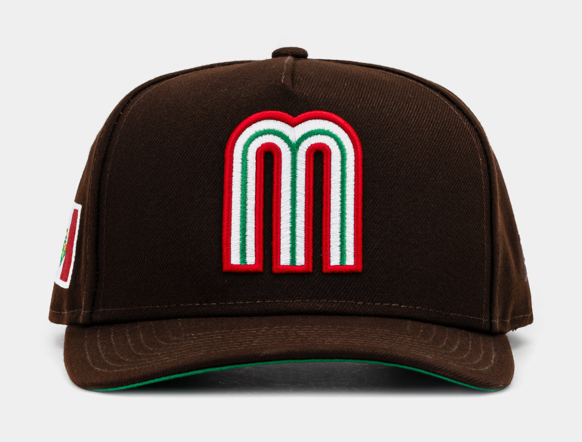 Exclusive Shoe Palace Exclusive Mexico Curve 950AF Snapback Mens Hat (Dark Brown) — OS — Front View