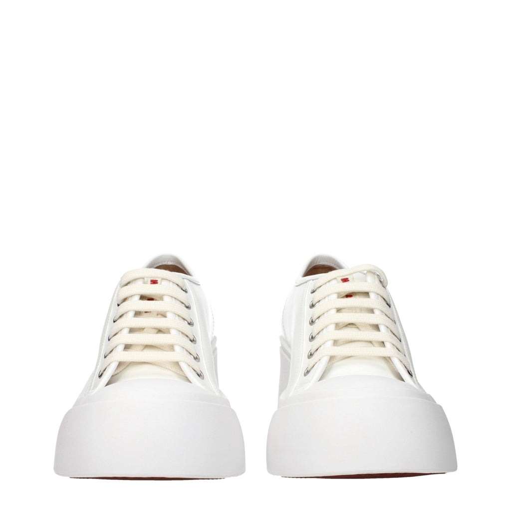 Marni White Leather Platform Women's Sneakers