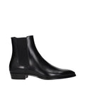 Celine Black Leather Ankle Men's Boots