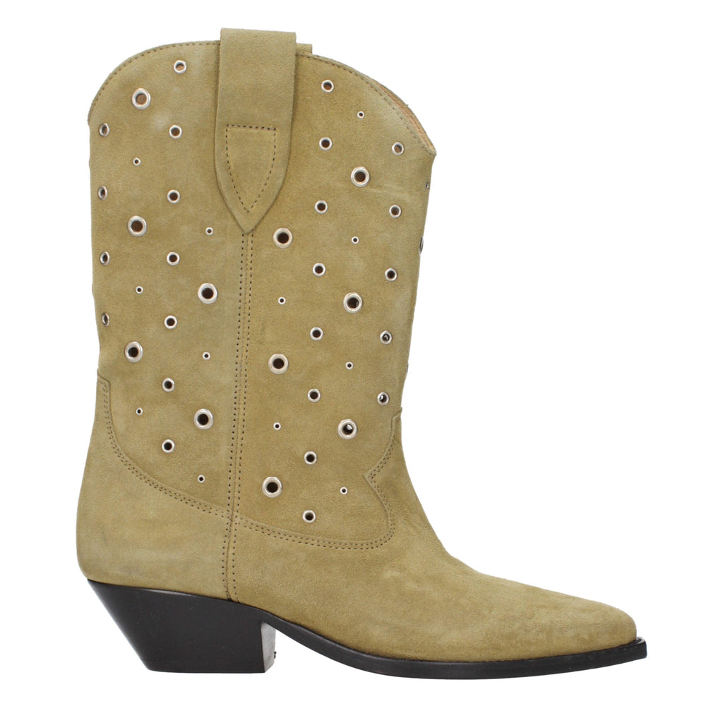 Isabel Marant Beige Leather Ankle Women's Boots