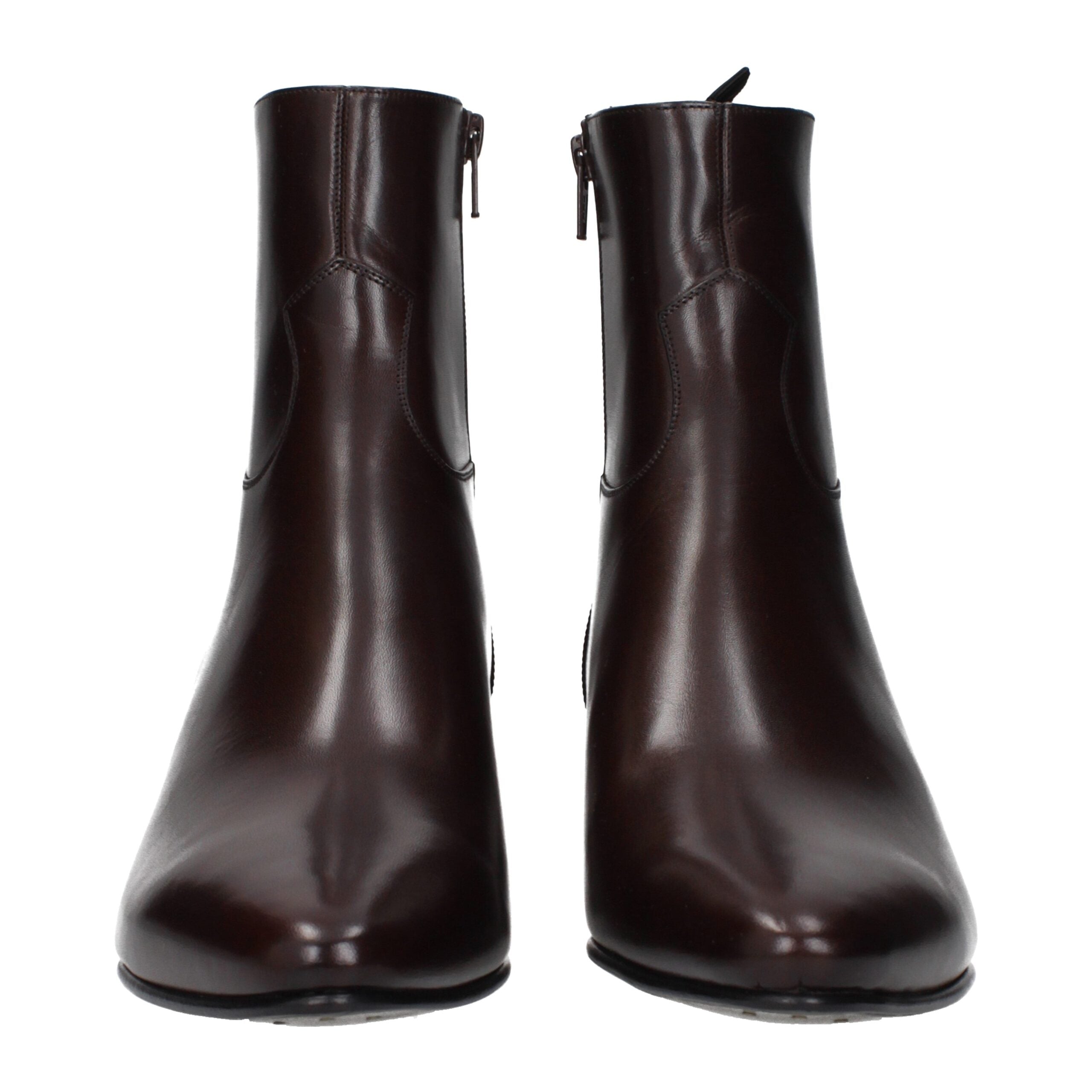 Celine Red Leather Ankle Men's Boots