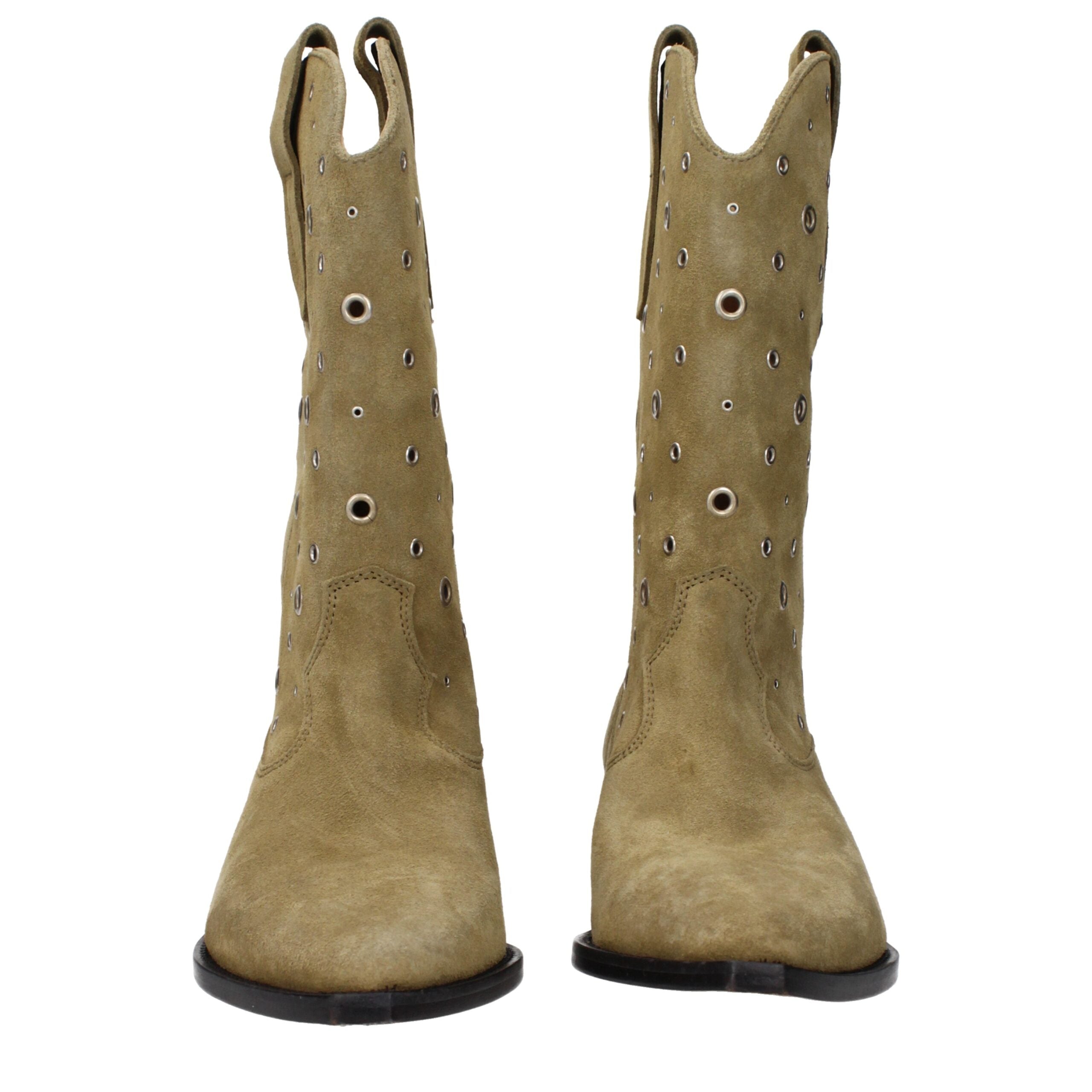 Isabel Marant Beige Leather Ankle Women's Boots