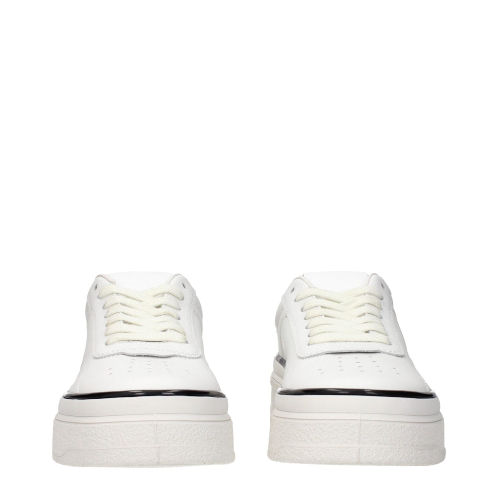 Jil Sander White Leather Platform Women's Sneakers