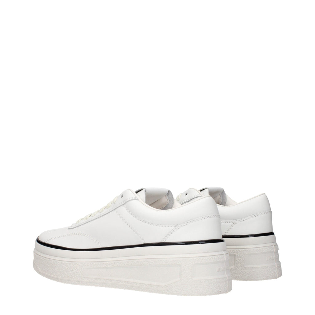 Jil Sander White Leather Platform Women's Sneakers