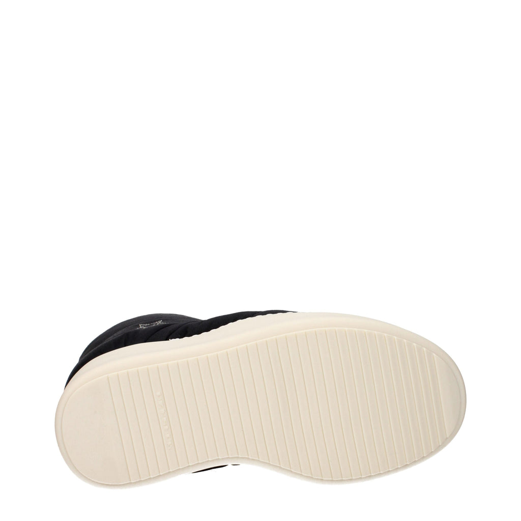 Rick Owens Black Fabric Ankle Women's Boots
