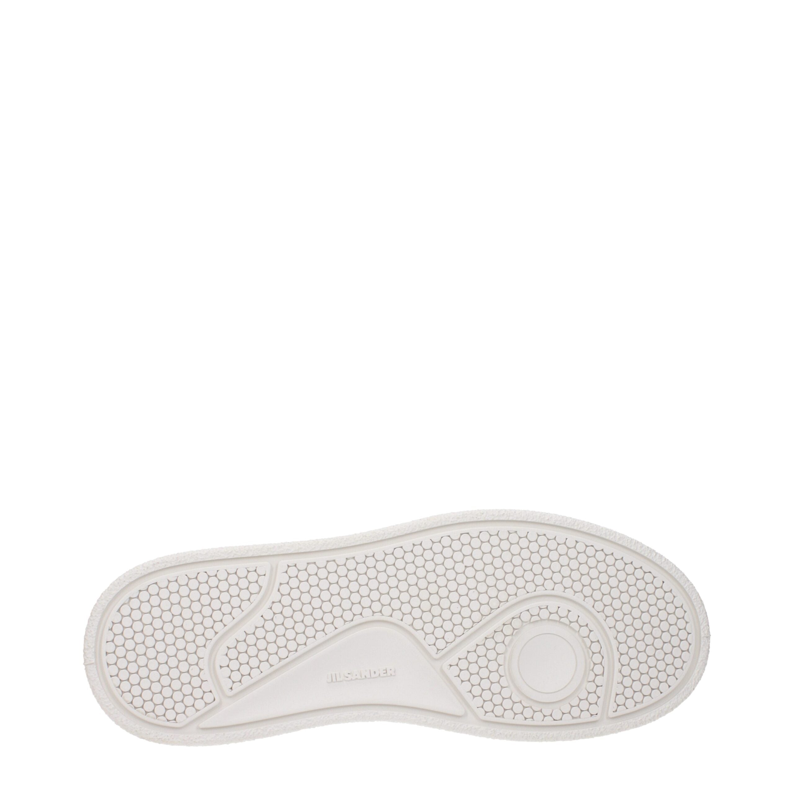 Jil Sander White Leather Platform Women's Sneakers