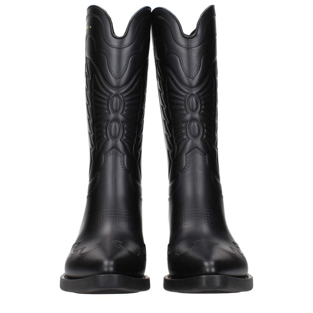 Christian Dior Black Cotton Women's Boots