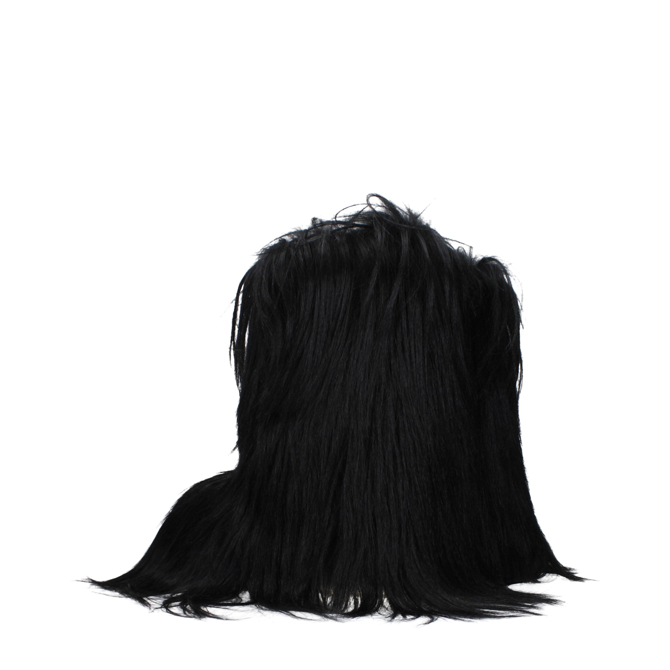 Rick Owens Black Fur Ankle Women's Boots