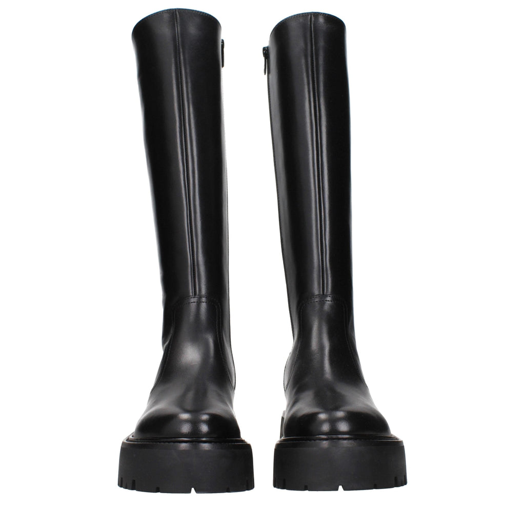 Celine Black Leather Ankle Women's Boots