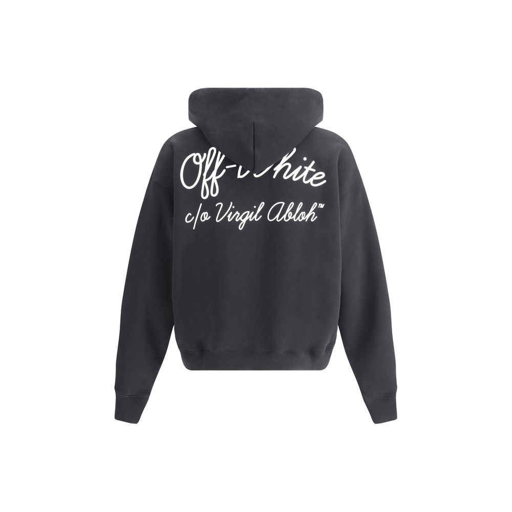 Off-White Black Cotton Men's Sweatshirt