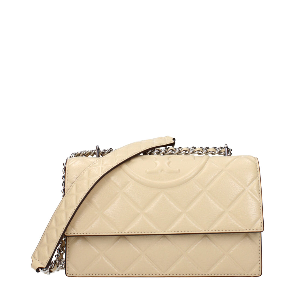 Tory Burch Beige Leather Crossbody Women's Bag