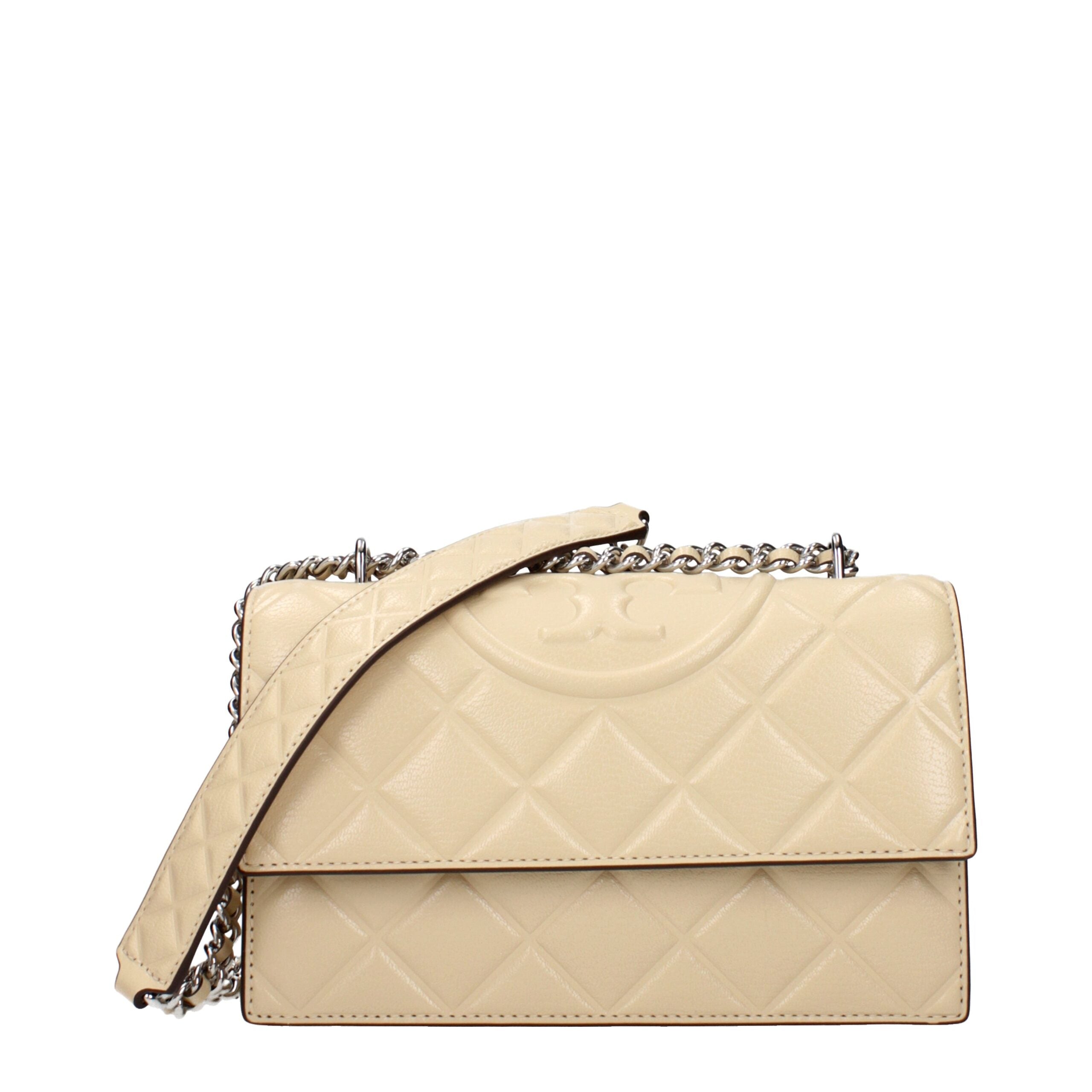 Tory Burch Beige Leather Crossbody Women's Bag
