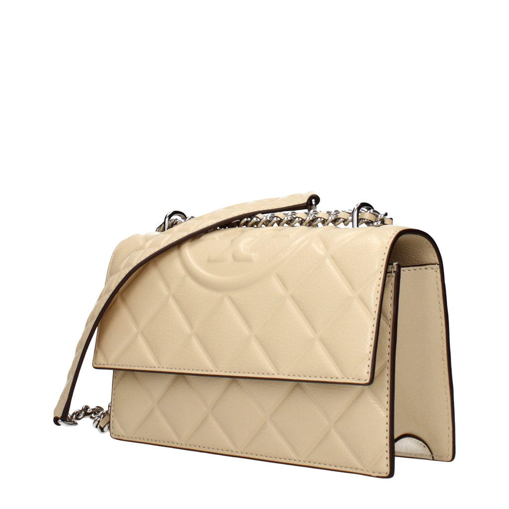 Tory Burch Beige Leather Crossbody Women's Bag