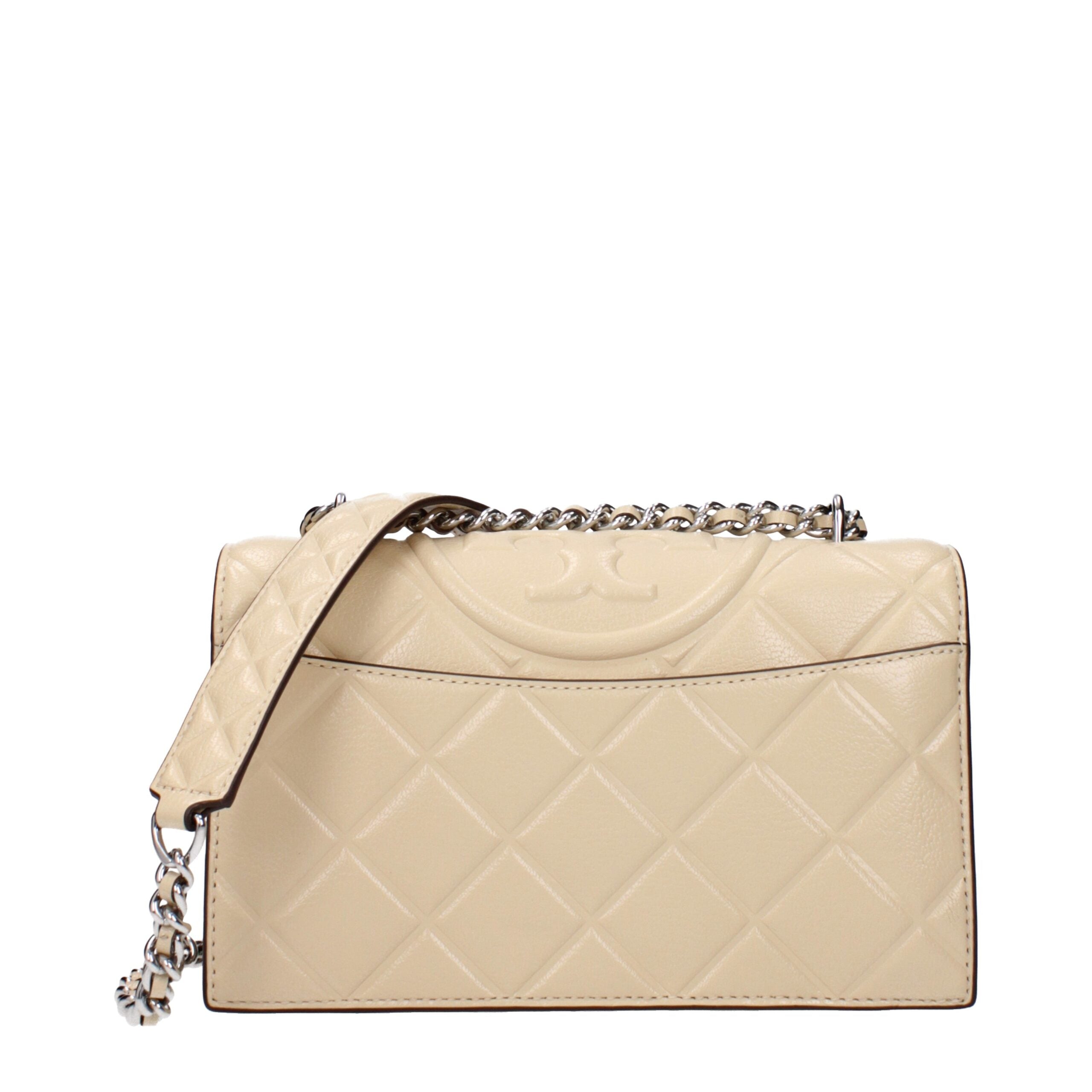 Tory Burch Beige Leather Crossbody Women's Bag