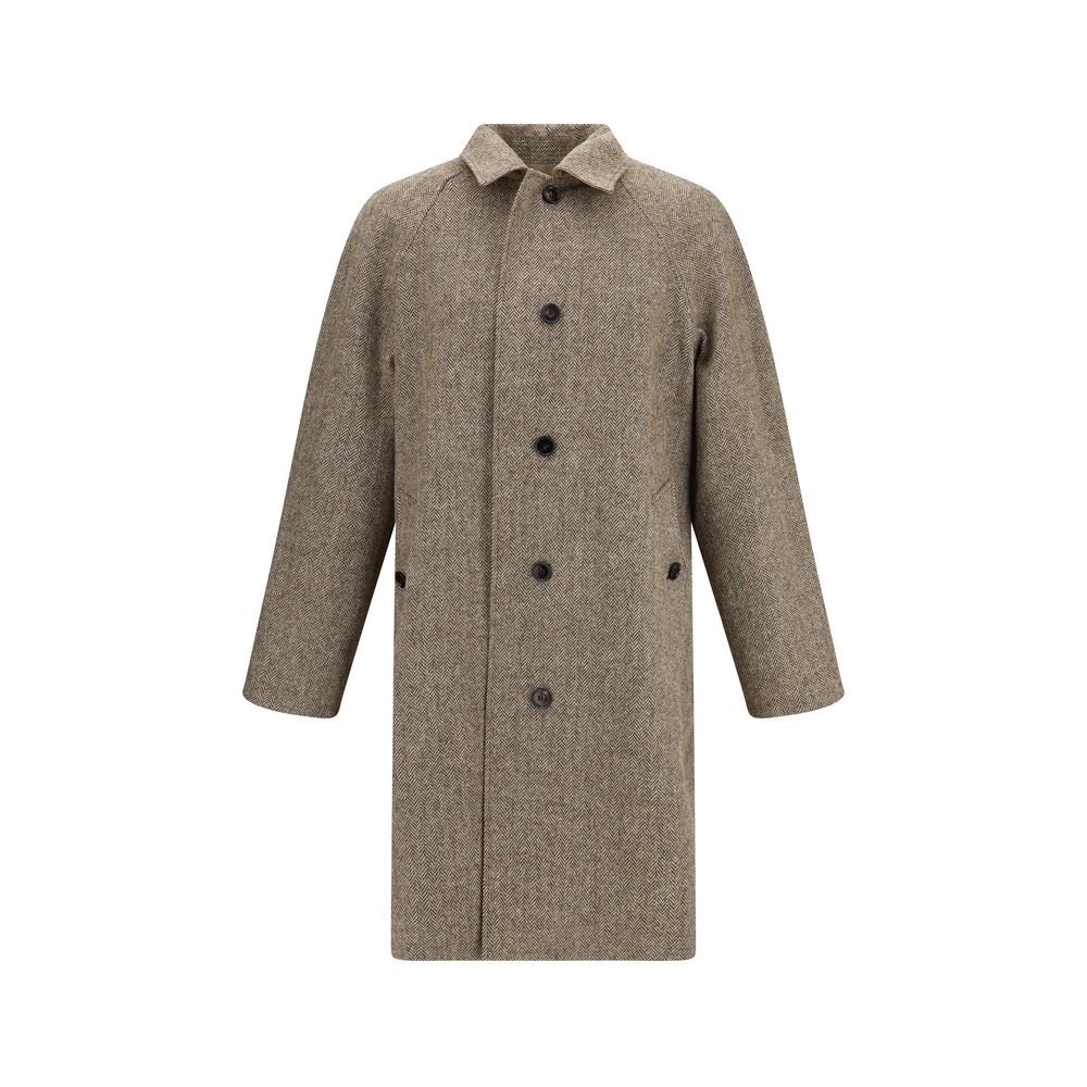 Burberry Brown Cotton Men's Coat