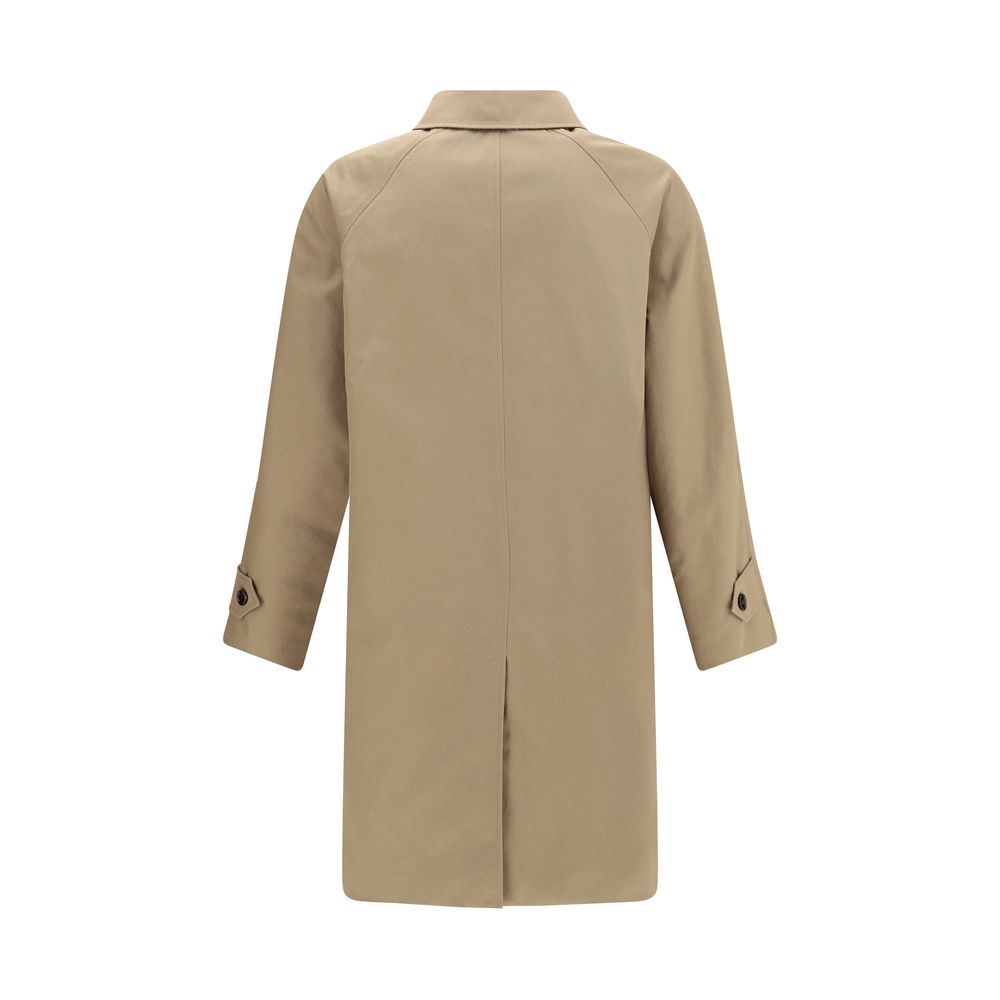 Burberry Brown Cotton Men's Coat