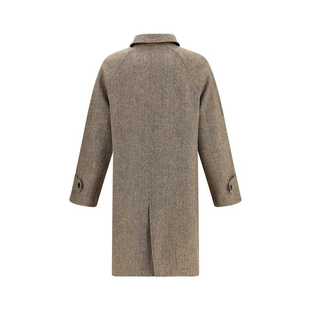 Burberry Brown Cotton Men's Coat