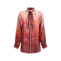 Gucci Multicolor Silk Pattern Women's Shirt