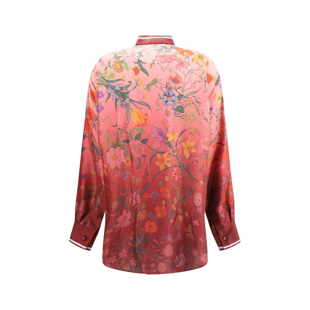 Gucci Multicolor Silk Pattern Women's Shirt