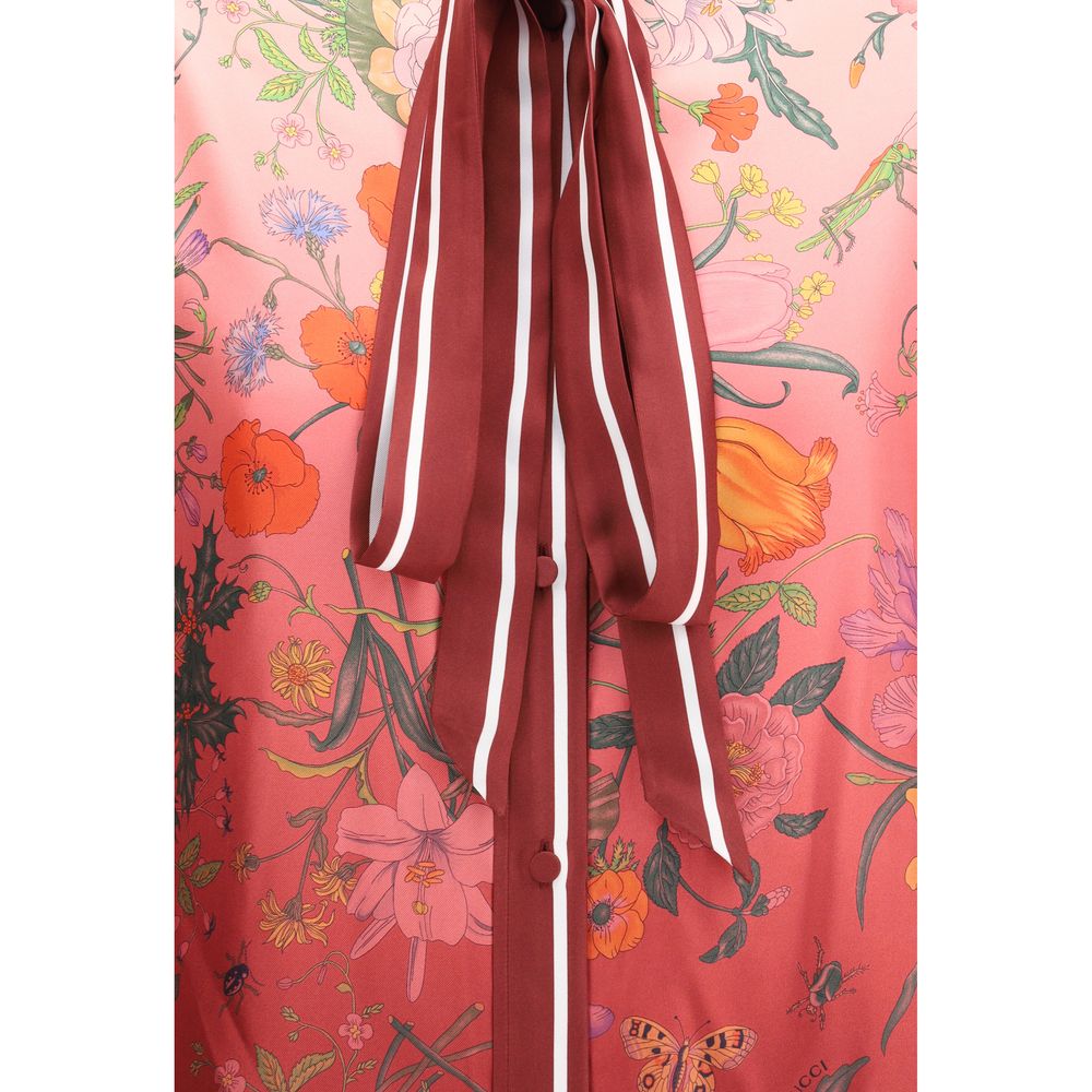Gucci Multicolor Silk Pattern Women's Shirt