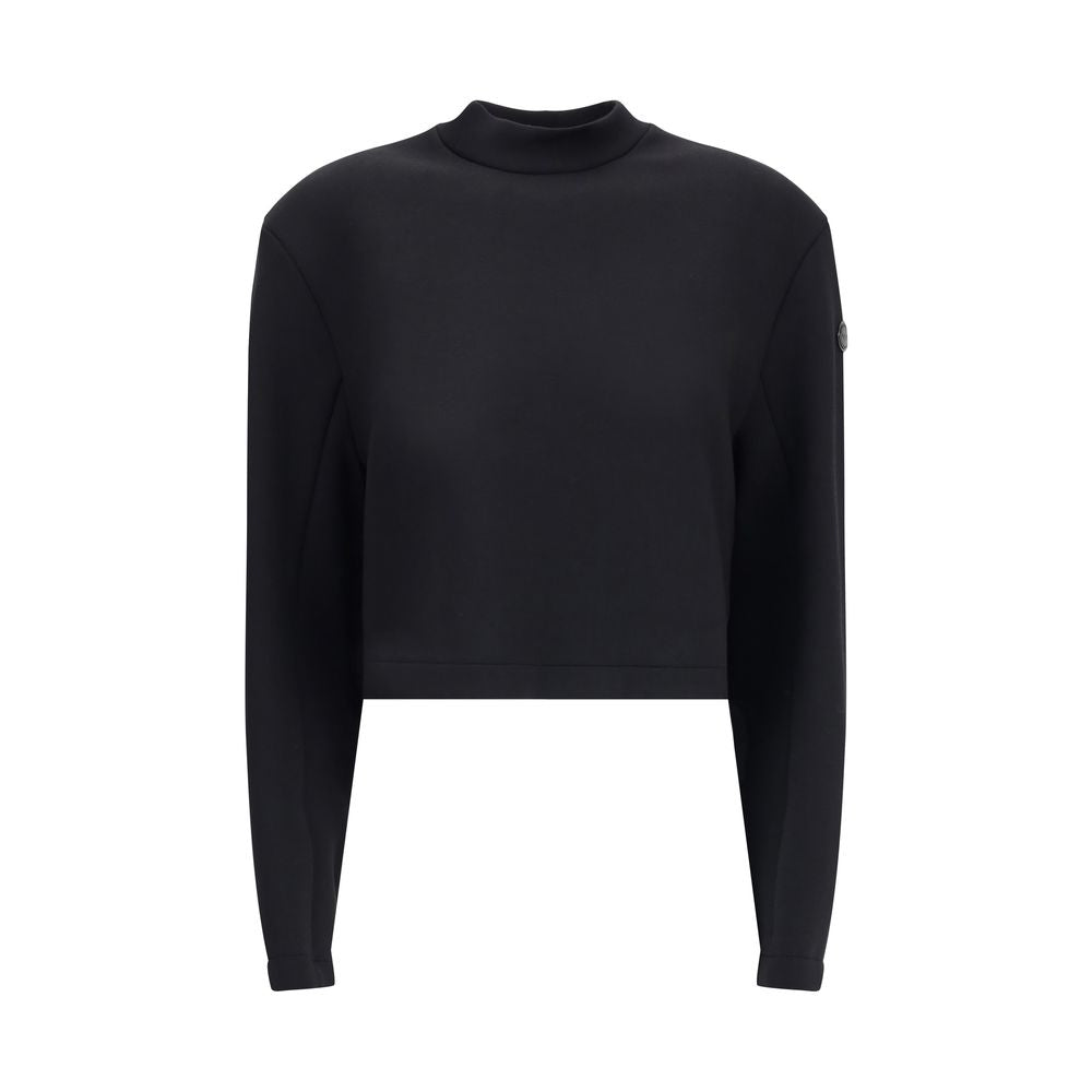 MONCLER x EDWARD ENNINFUL Black Viscose Women's Sweatshirt