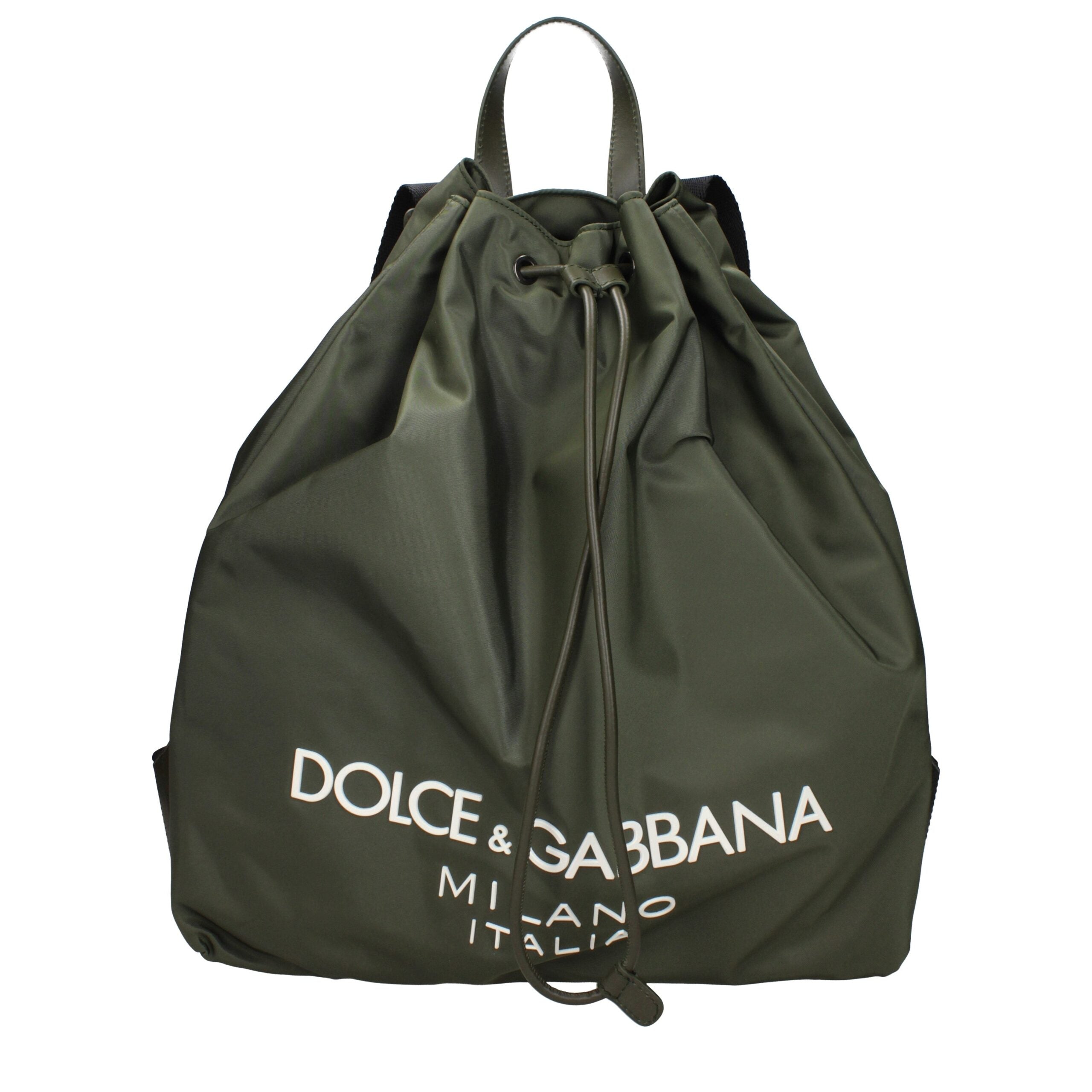 Dolce & Gabbana Green Nylon Men's Backpack