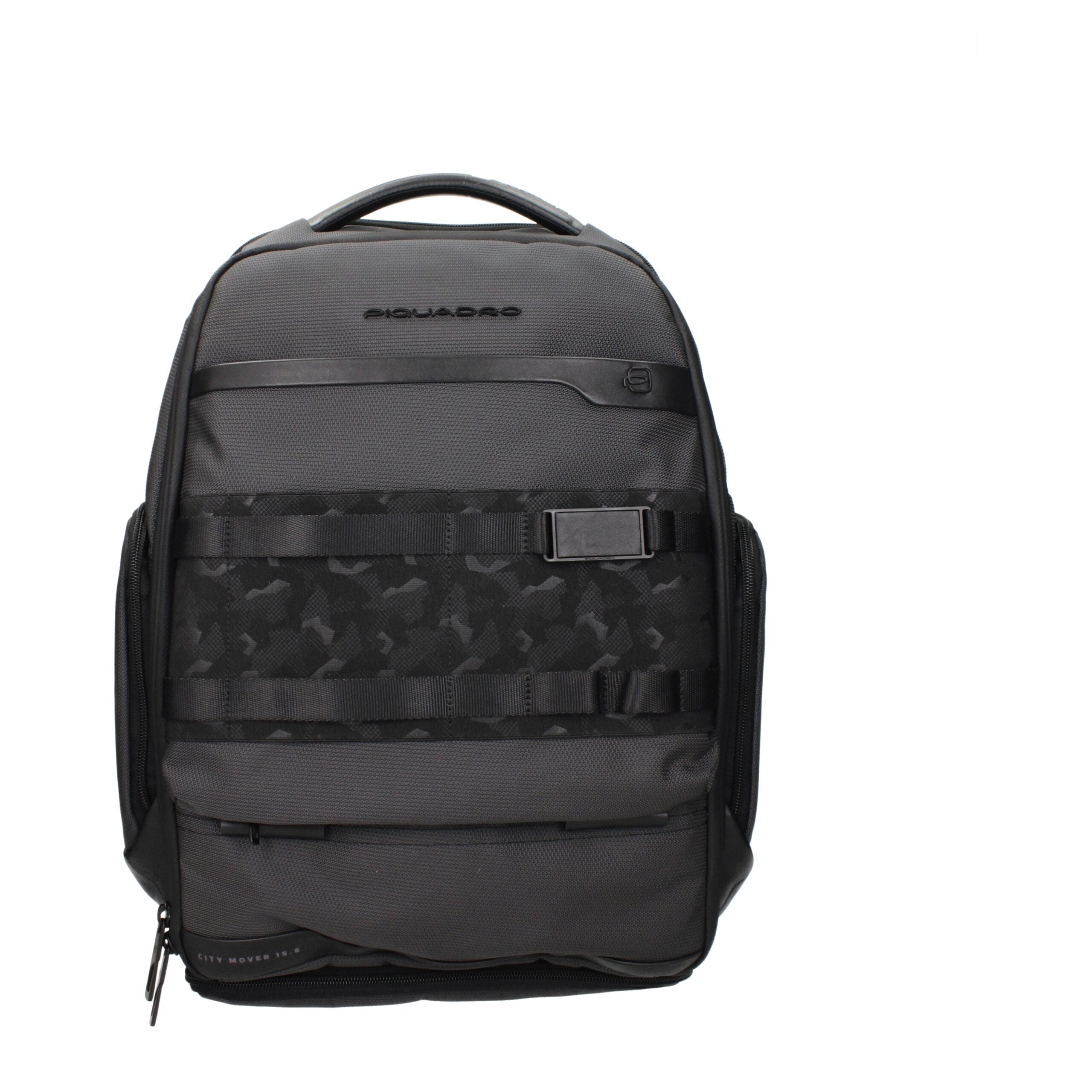 Piquadro Gray Fabric Men's Backpack