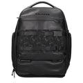 Piquadro Black Leather Men's Backpack