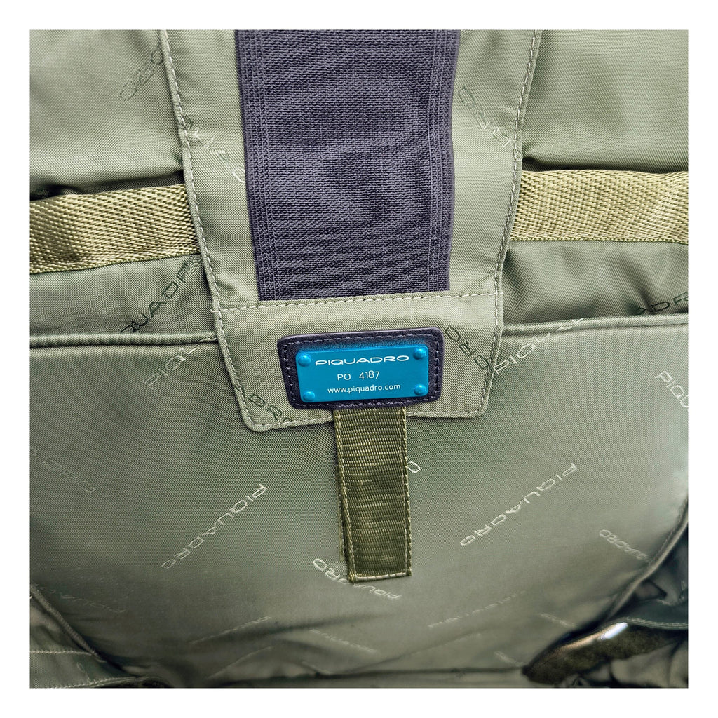 Piquadro Gray Fabric Men's Backpack
