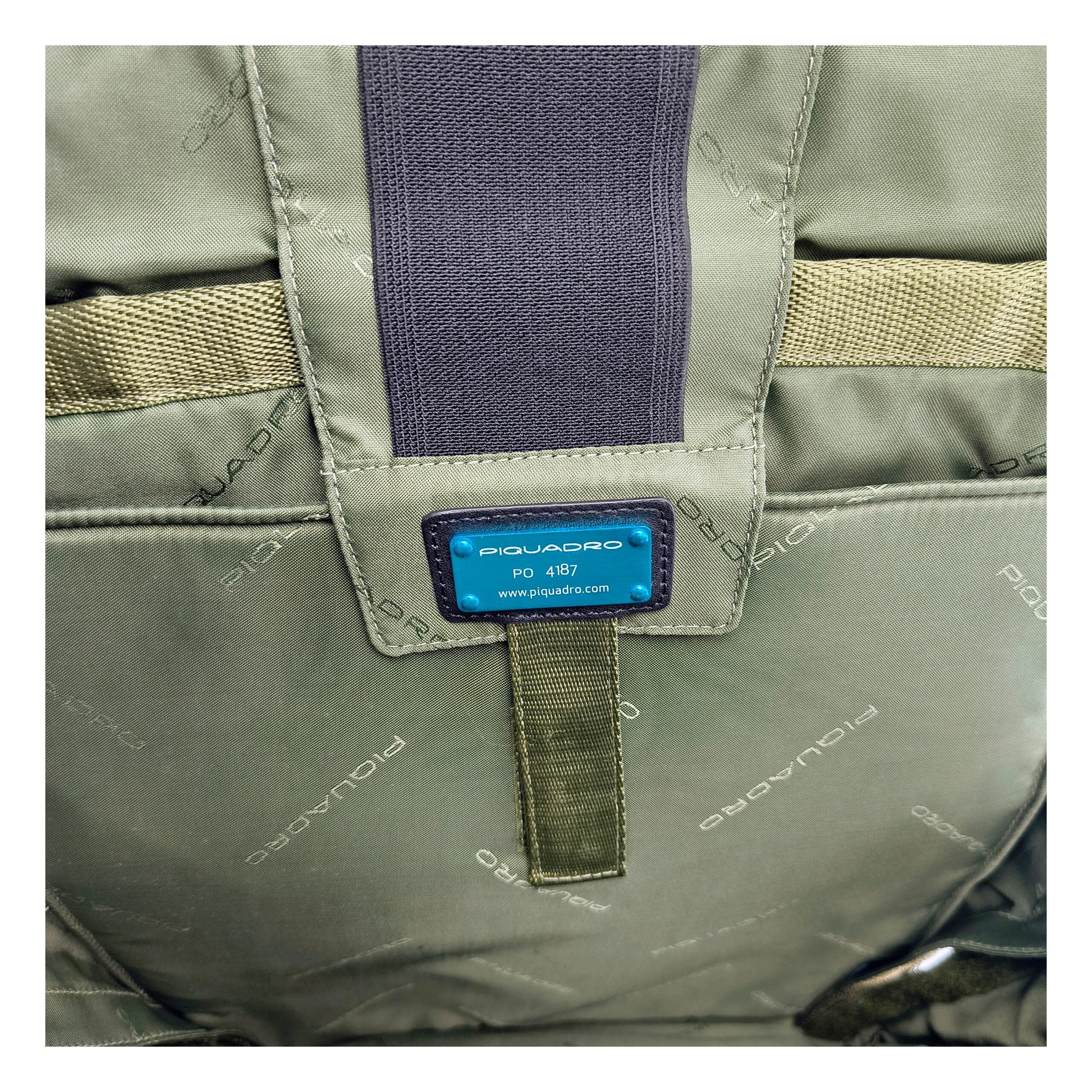 Piquadro Gray Fabric Men's Backpack