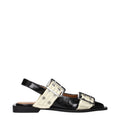 Ganni Black Polyethylene Flat Women's Sandals