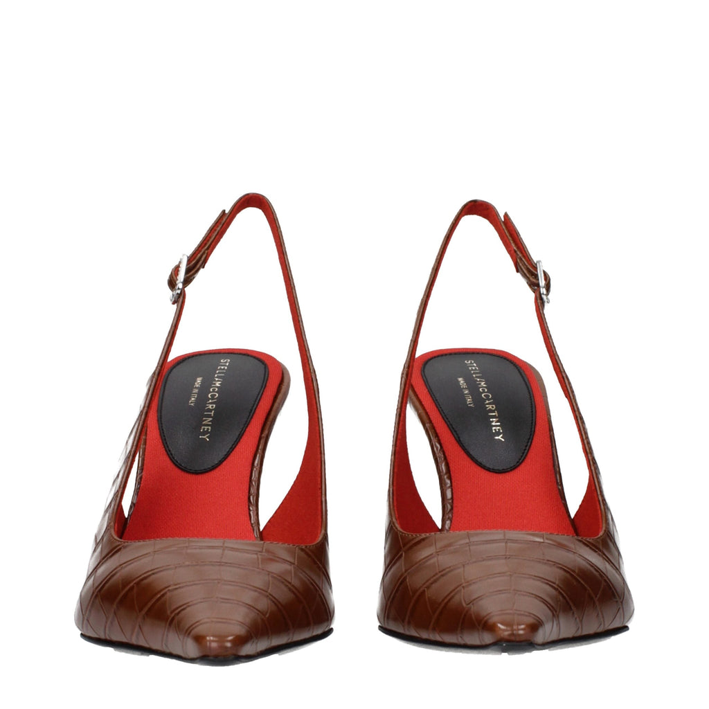 Stella McCartney Brown Leather High Heel Women's Pumps