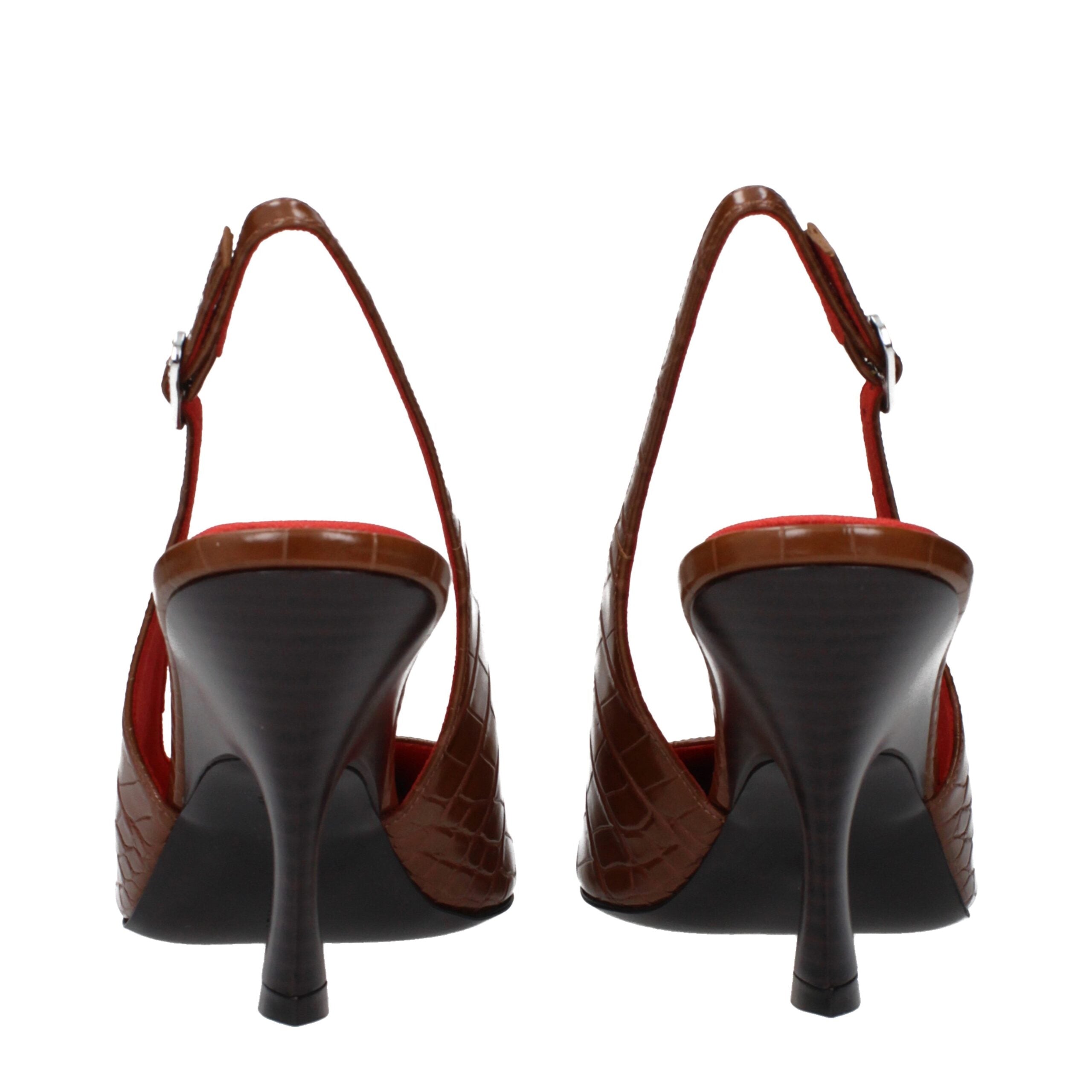 Stella McCartney Brown Leather High Heel Women's Pumps