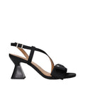 Ganni Black Fabric Platform Women's Sandals