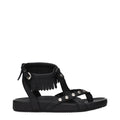 Isabel Marant Black Leather Flat Women's Sandals