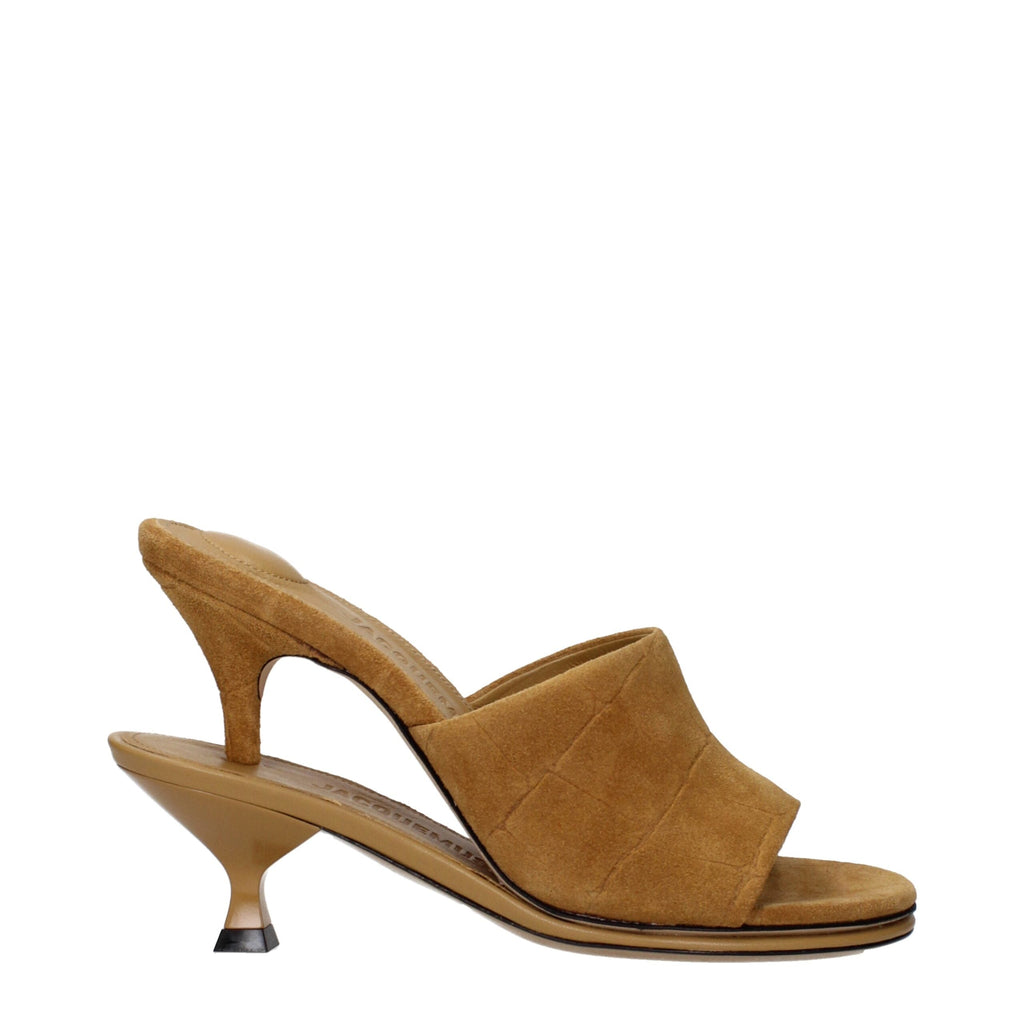 Jacquemus Brown Leather Stiletto Heel Women's Sandals