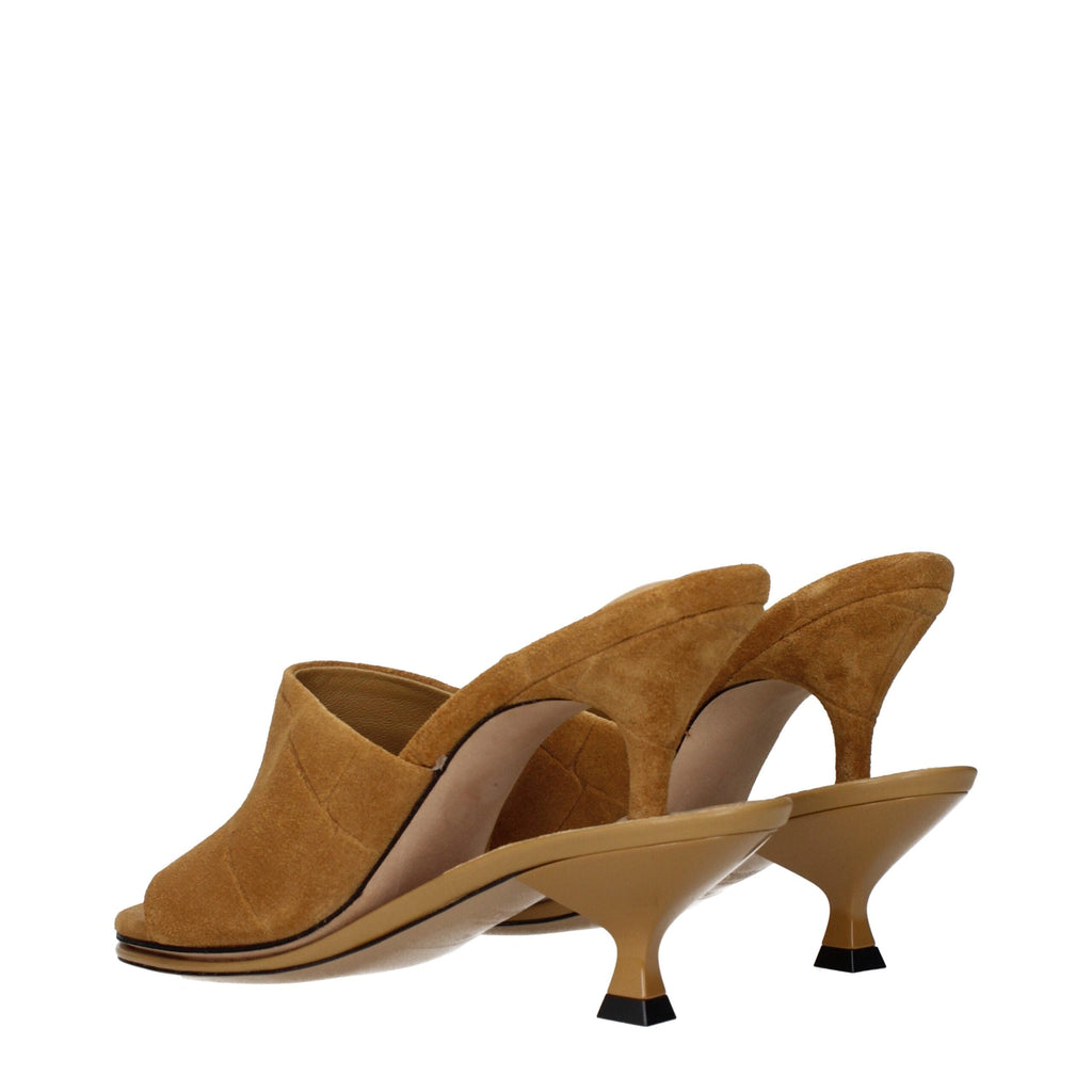 Jacquemus Brown Leather Stiletto Heel Women's Sandals