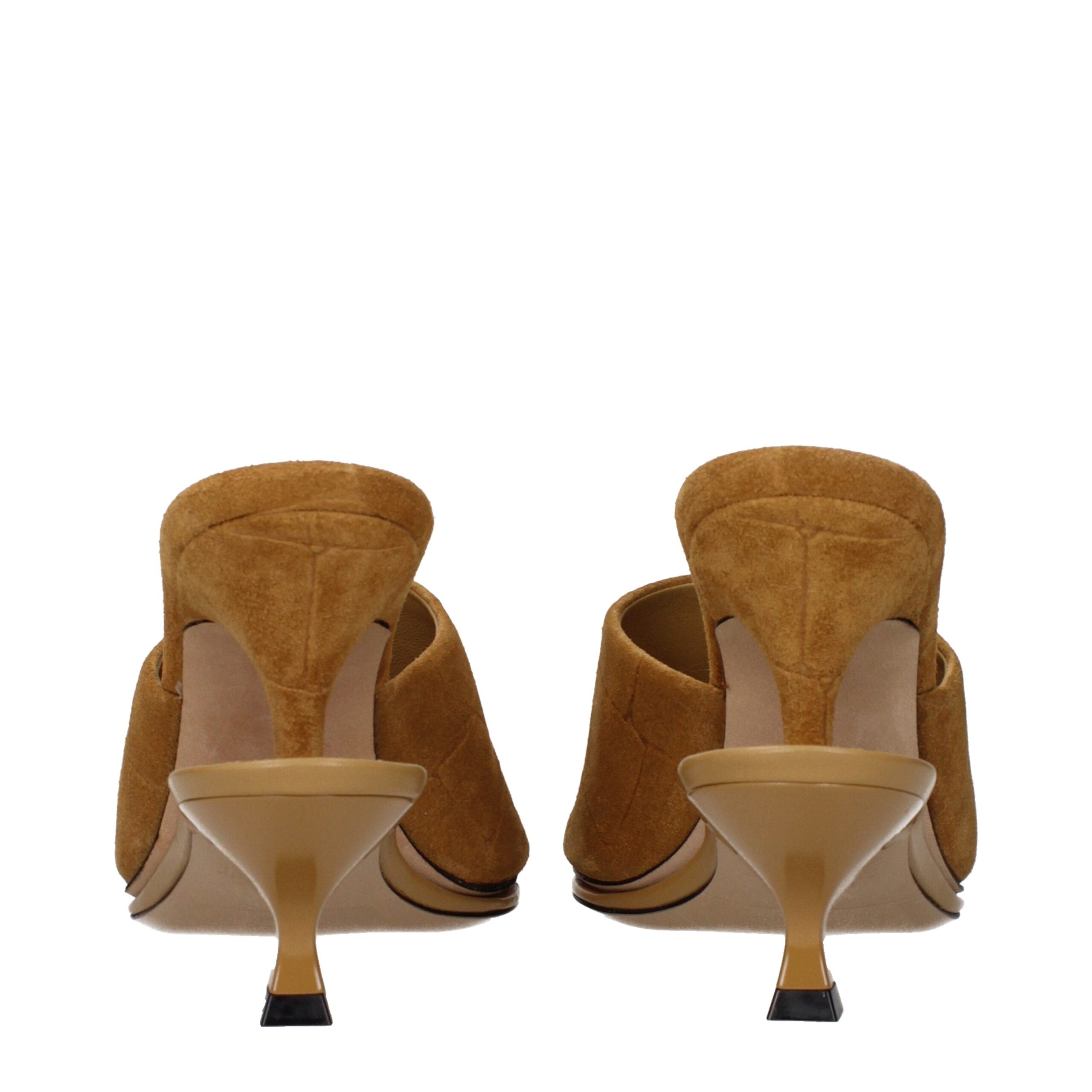 Jacquemus Brown Leather Stiletto Heel Women's Sandals