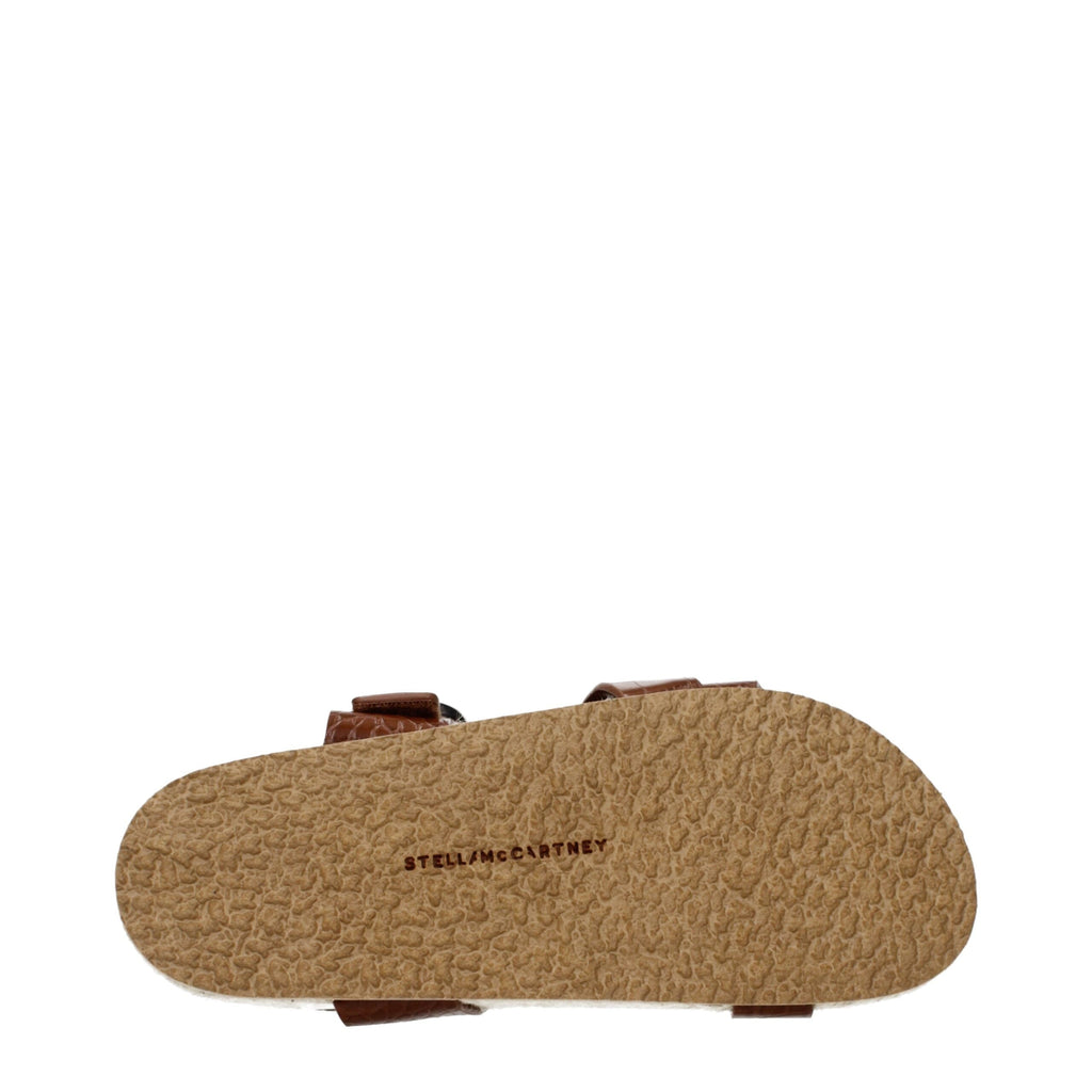 Stella McCartney Brown Leather Flat Women's Sandals