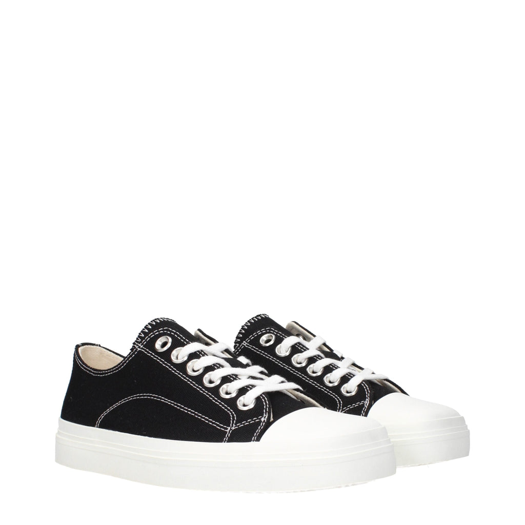 Moschino Black Fabric Low Top Women's Sneakers