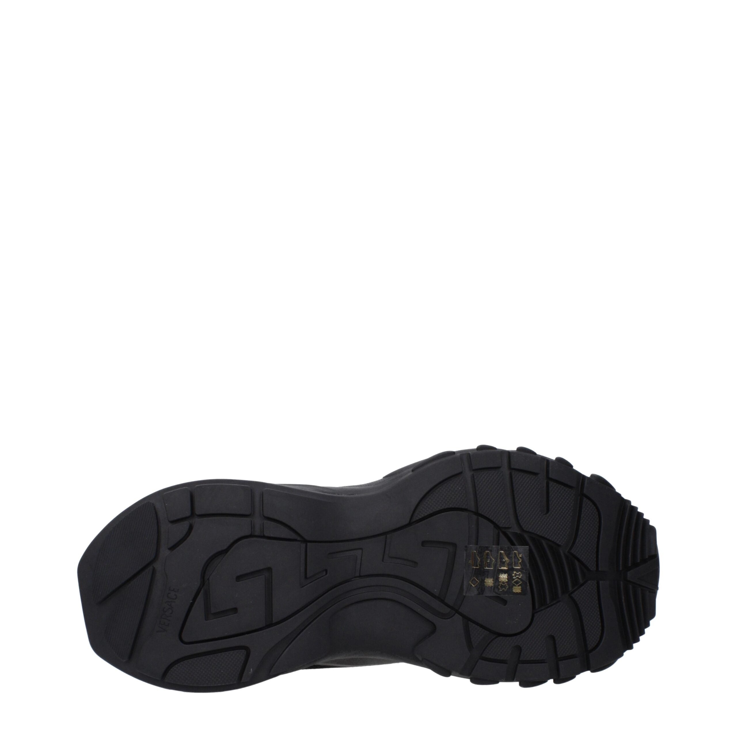 Versace Black Fabric Athletic Men's Sneakers