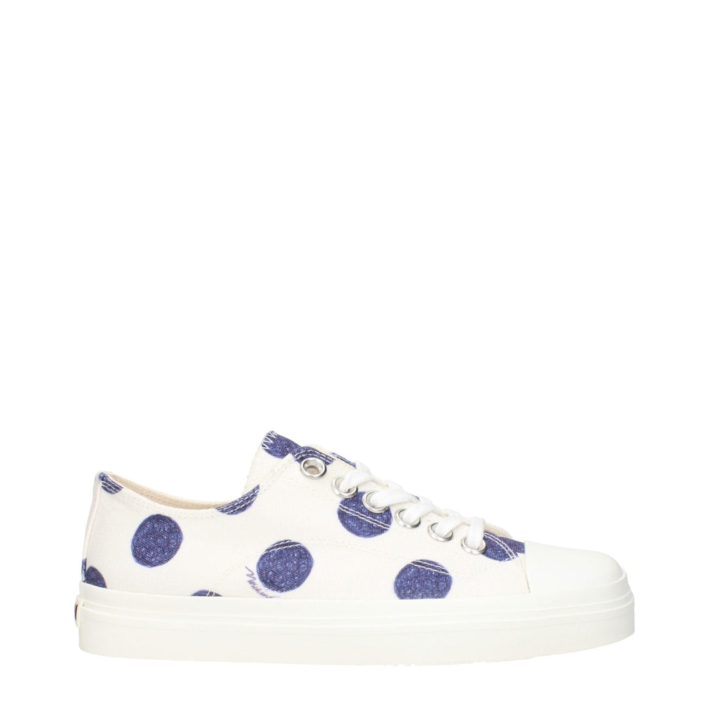 Moschino White Fabric Low Top Women's Sneakers