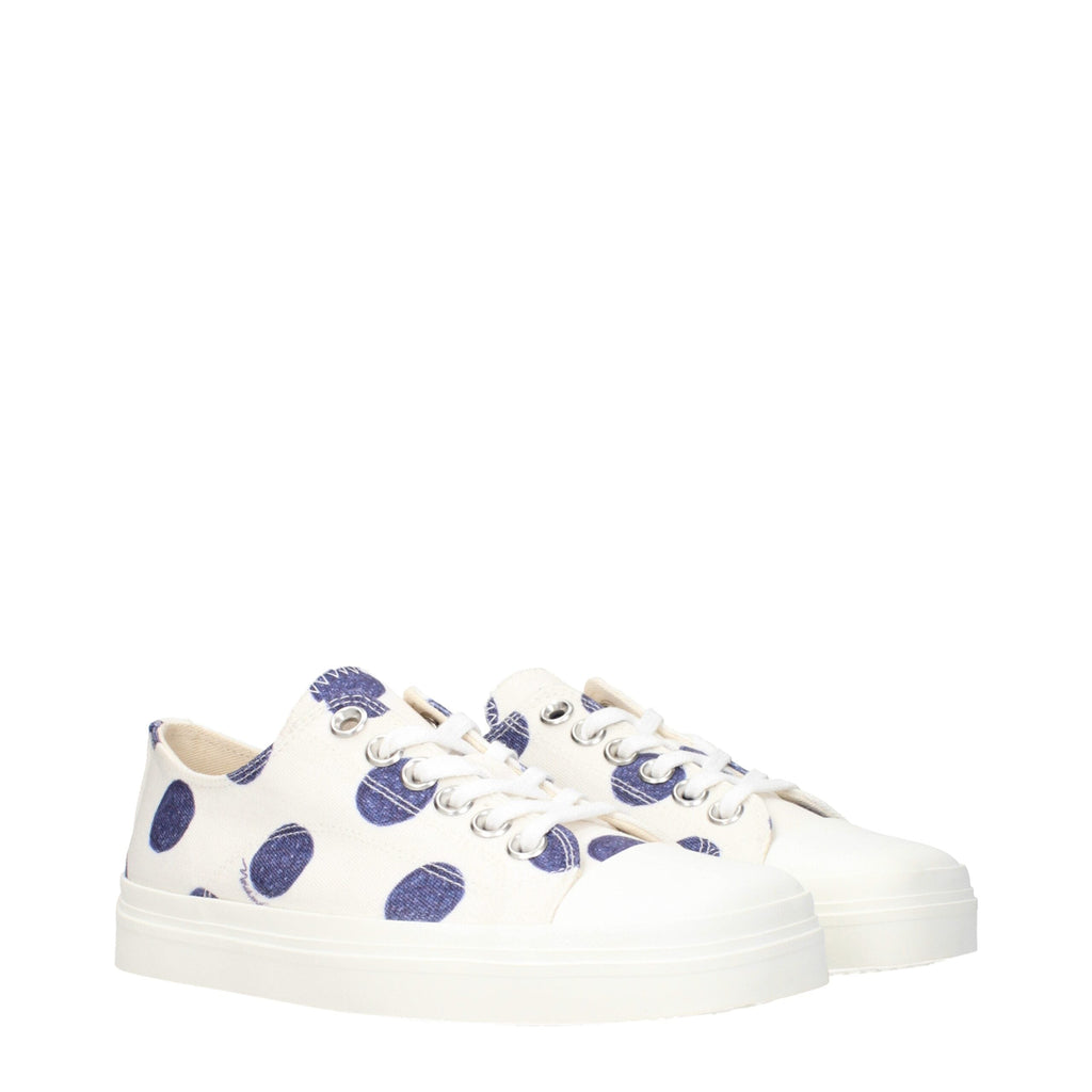 Moschino White Fabric Low Top Women's Sneakers
